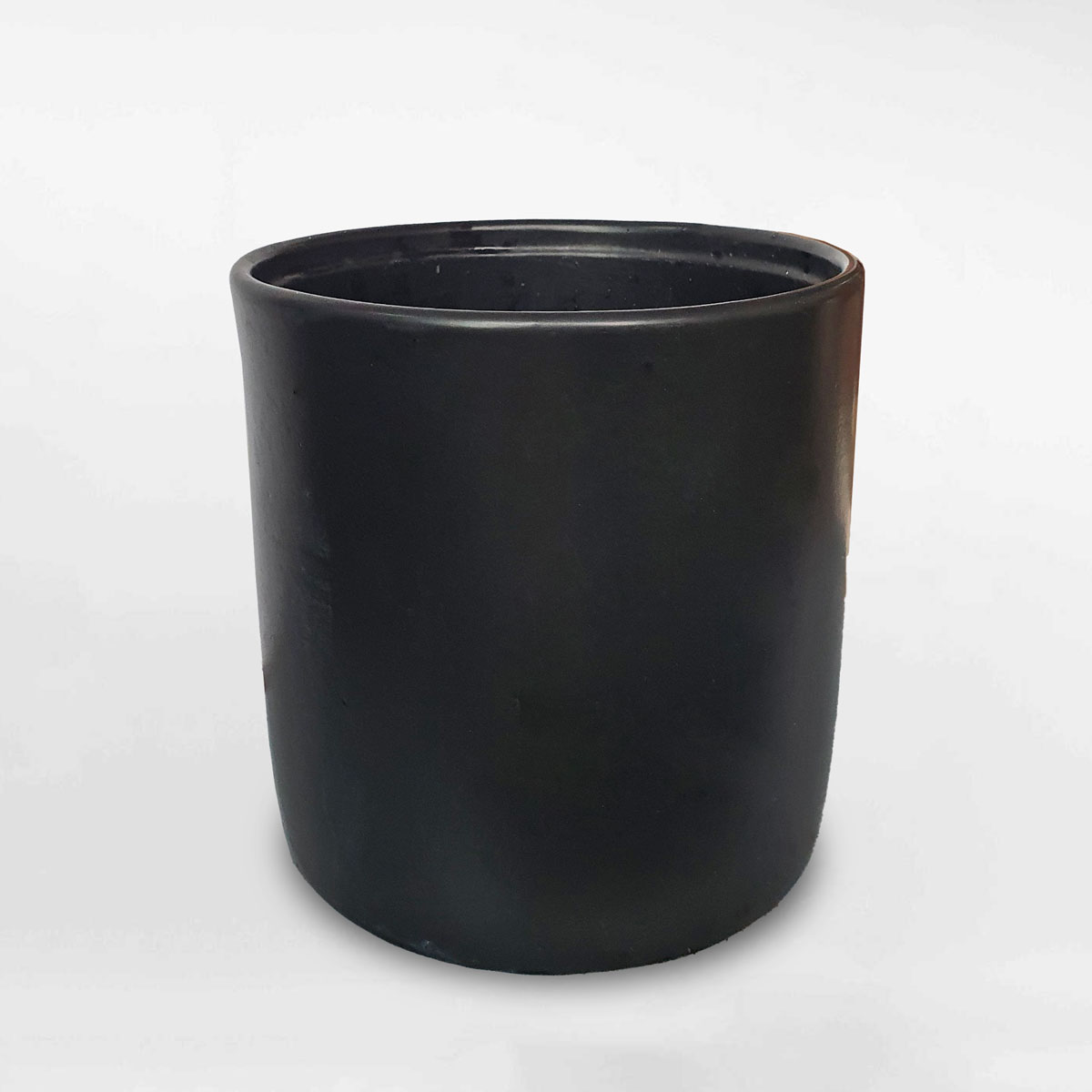 Chậu trụ tráng men để bàn màu đen trơn GOSU012