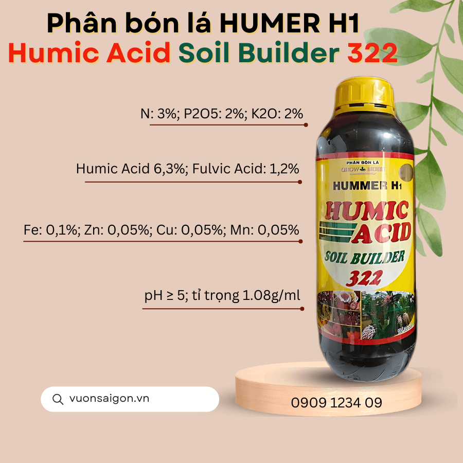 Phân bón lá Axit humic dạng lỏng 322 – kích rễ và chống ngộ độc 3