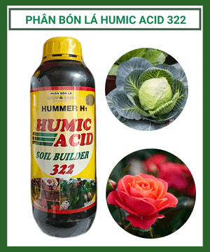 Phân bón lá Axit humic dạng lỏng 322 – kích rễ và chống ngộ độc