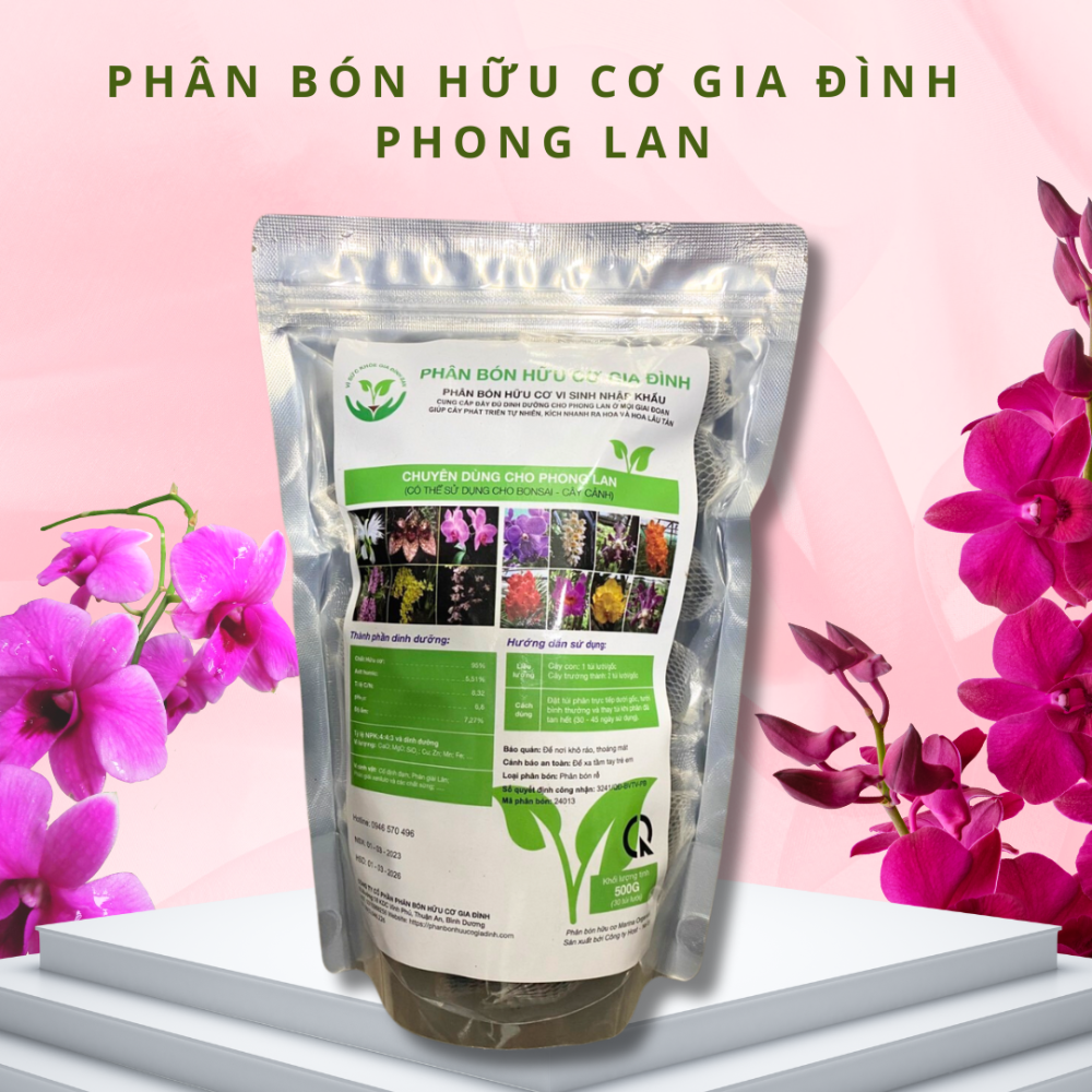Phân bón hữu cơ gia đình phong lan all cosmos industries 2