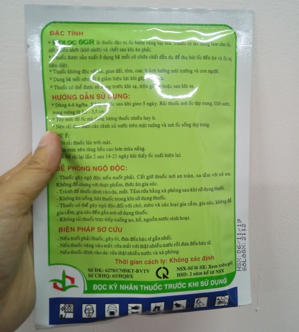 Thuốc trừ ốc MOI OC 6GR (Ốc sên, ốc nhớt, ốc bưu,…) 2
