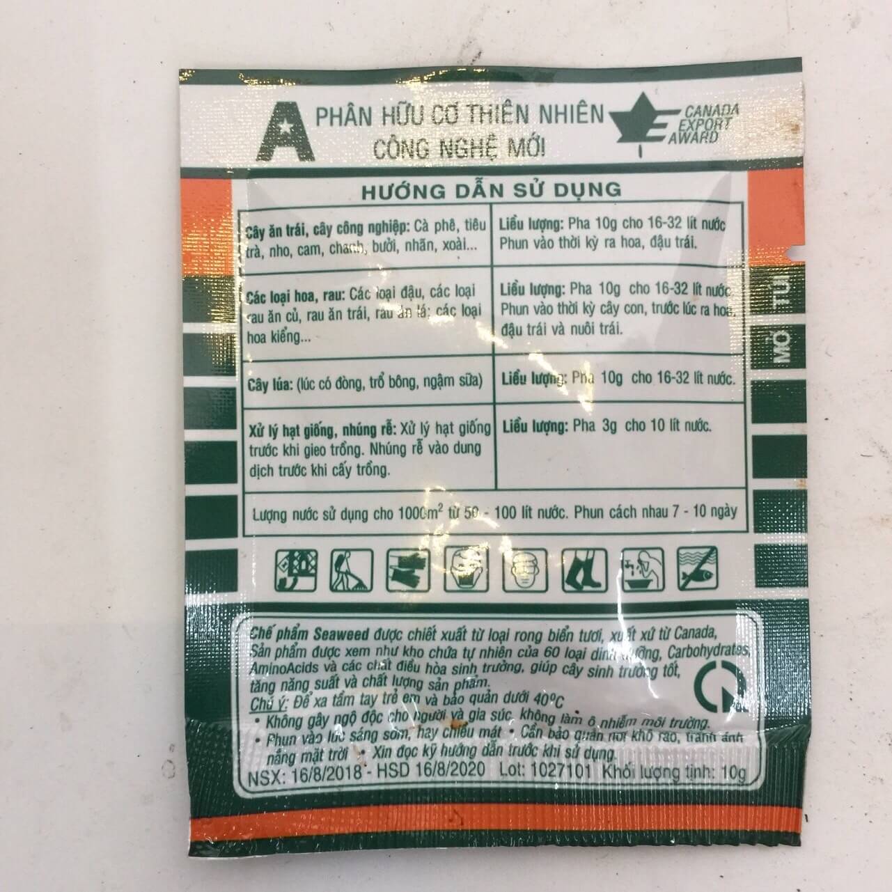 Phân bón qua lá hữu cơ seaweed rong biển 95% 2