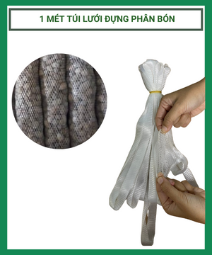 Túi lưới đựng phân tan chậm, phân dê cho lan