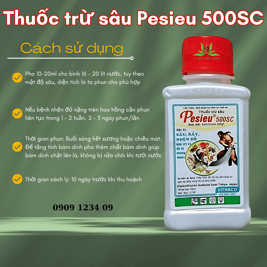 Thuốc trừ sâu Pesieu 500SC – Thuốc trị nhện đỏ 3
