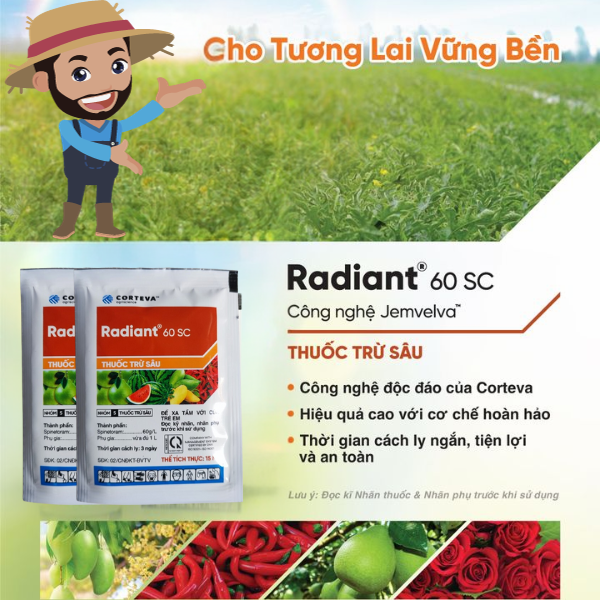 Radiant 60 SC – thuốc trừ sâu và đặc trị bọ trĩ 2
