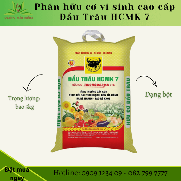Phân hữu cơ vi sinh cao cấp HCMK7 Đầu Trâu Bình Điền 3