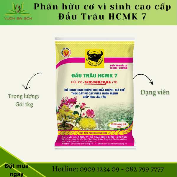 Phân hữu cơ vi sinh cao cấp HCMK7 Đầu Trâu Bình Điền 2