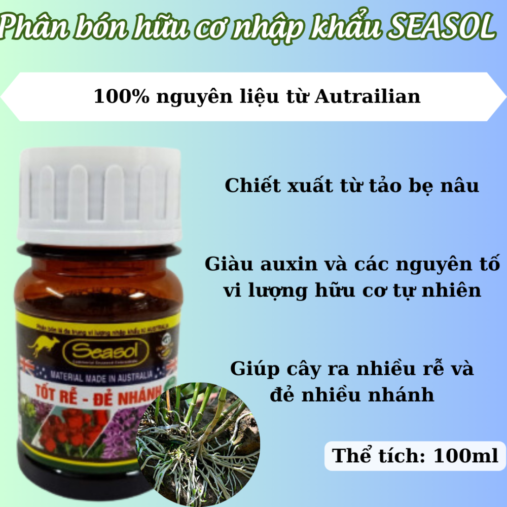 Phân bón hữu cơ nhập khẩu SEASOL (100ml) 2