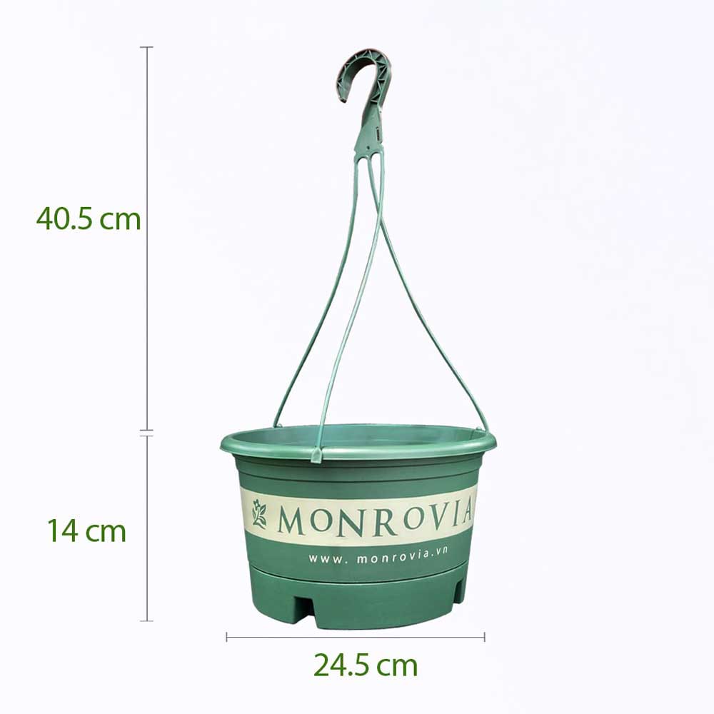 Chậu Nhựa Treo Monrovia Size L Màu Xanh