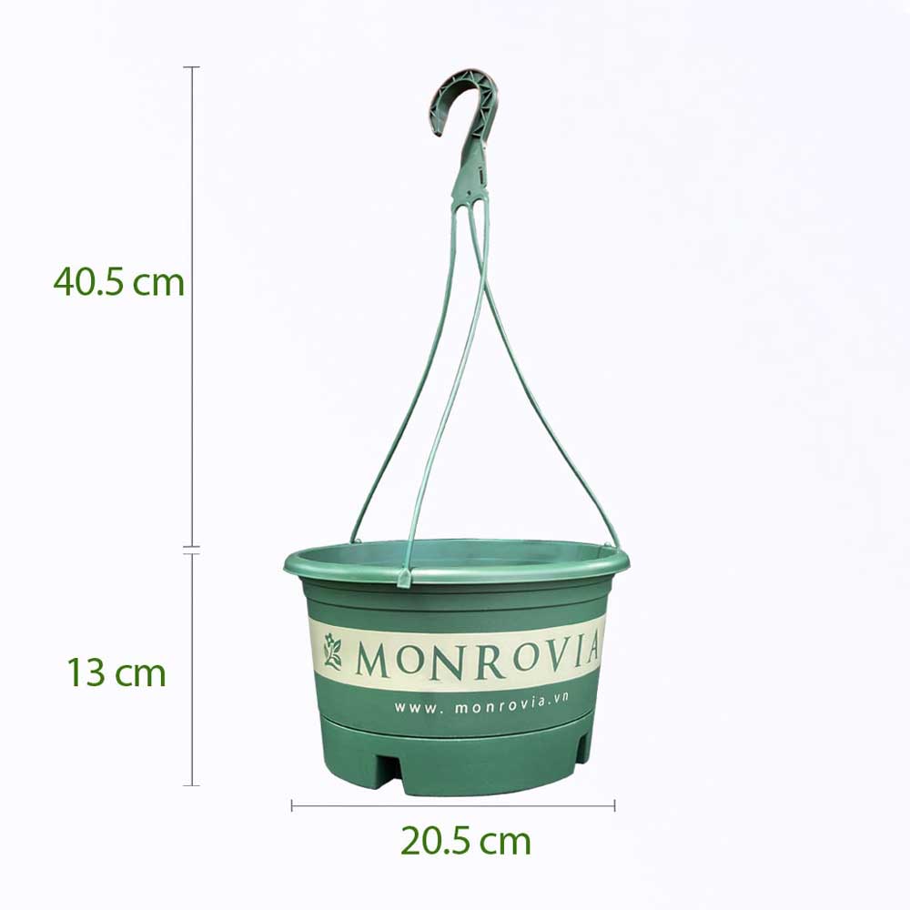 Chậu Nhựa Treo Monrovia Size M Màu Xanh