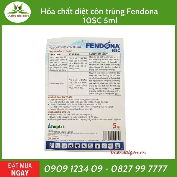 Hóa chất diệt côn trùng, diệt muỗi Fendona 10SC 2
