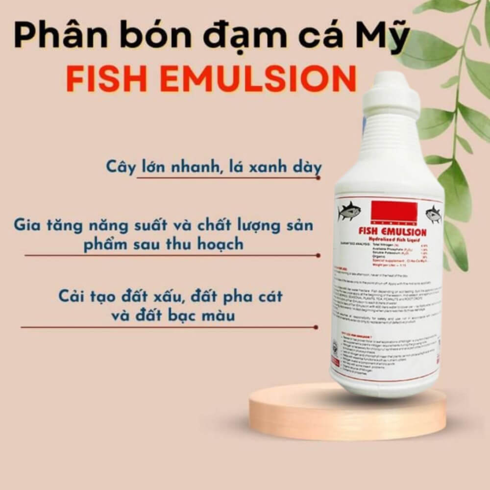 Phân bón đạm cá FISH EMULSION từ Mỹ 3