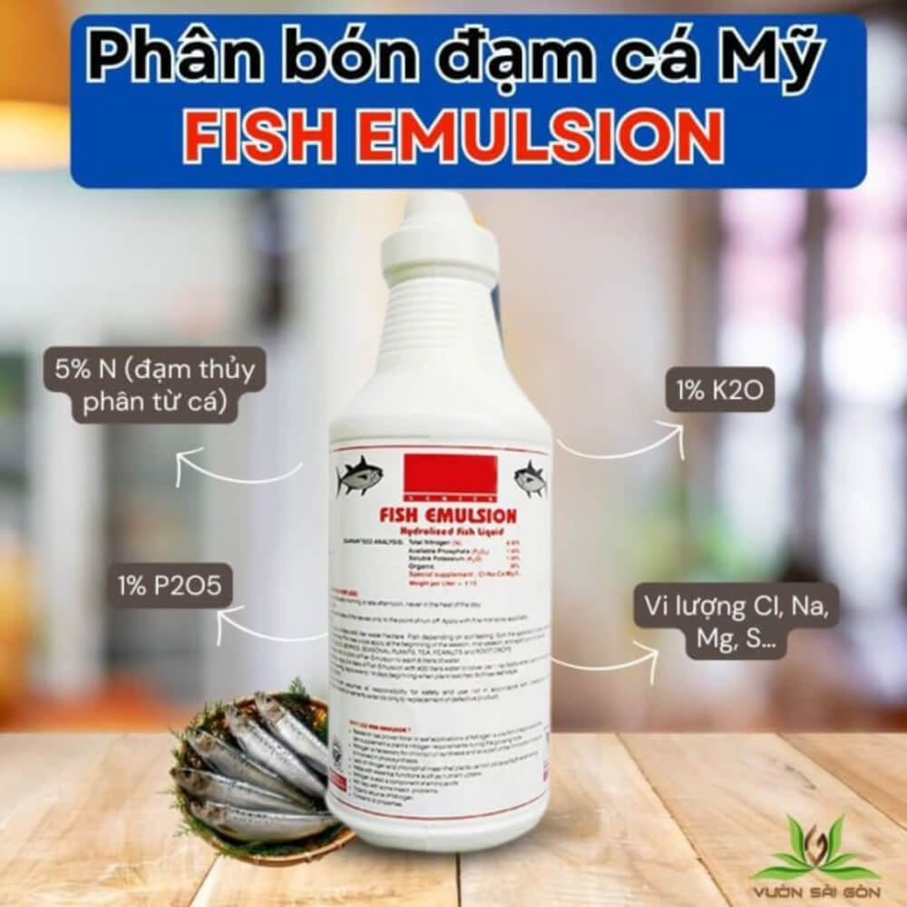 Phân bón đạm cá FISH EMULSION từ Mỹ 2