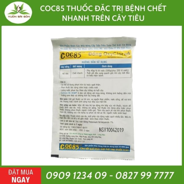 Coc85 thuốc đặc trị bệnh chết nhanh trên cây tiêu 2