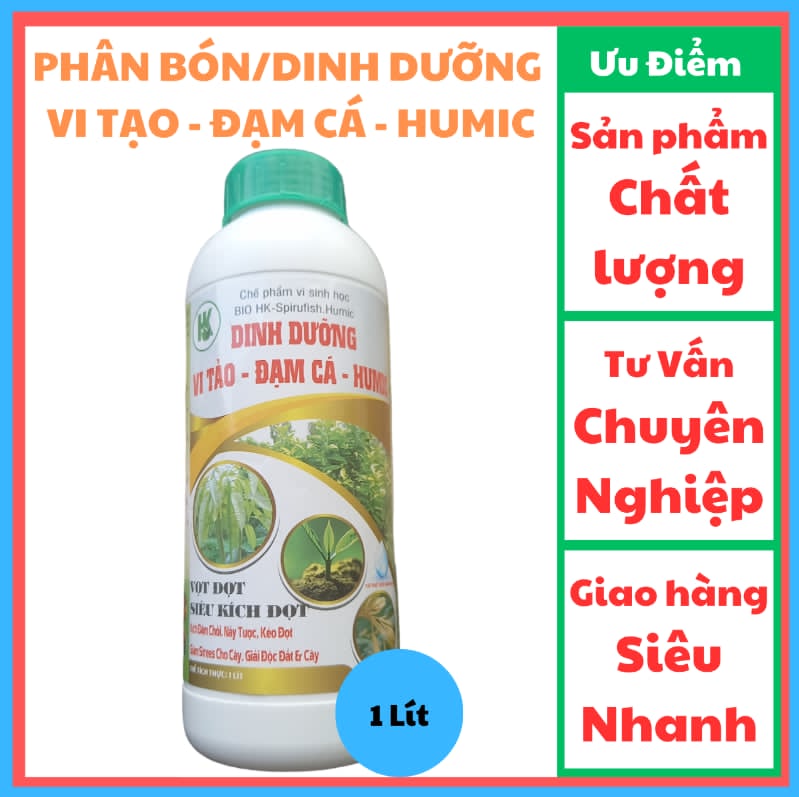 PHÂN BÓN/DINH DƯỠNG VI TẠO - ĐẠM CÁ - HUMIC 1L (vọt đọt)