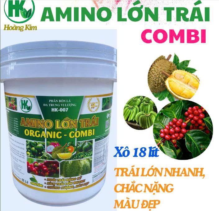 PHÂN BÓN LÁ SIÊU LỚN TRÁI, NUÔI TRÁI NẶNG KÝ, KÍCH TRÁI LỚN NHANH, NẶNG KÝ, MÀU ĐẸP XÔ 18 LÍT