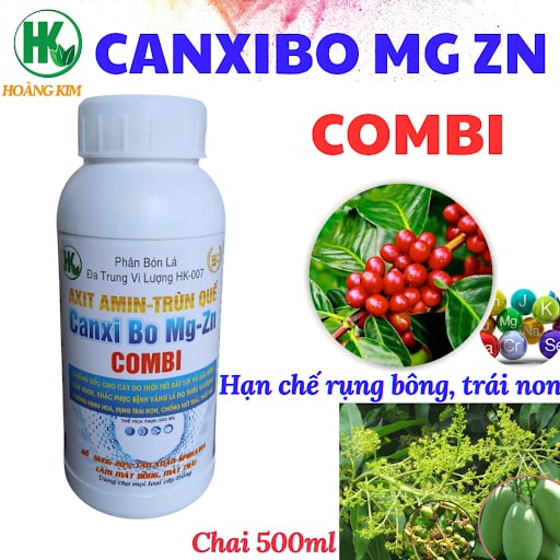 CANXIBO MG ZN COMBI CHỐNG RỤNG HOA TRÁI NON CHAI 500ML
