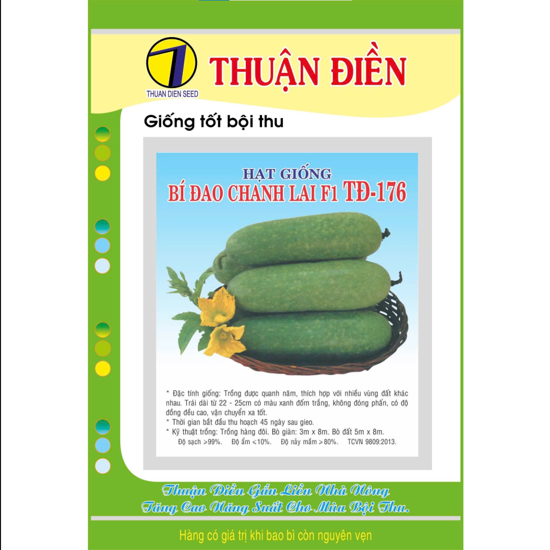 Hạt Giống Bí Đao Chanh Lai F1 TĐ 176