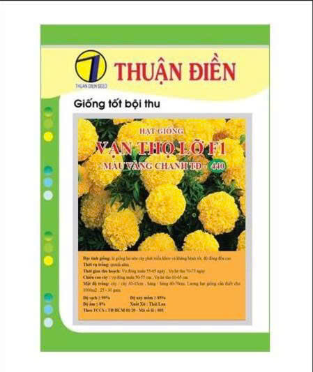 HẠT GIỐNG VẠN THỌ MÀU VÀNG CHANH F1 440