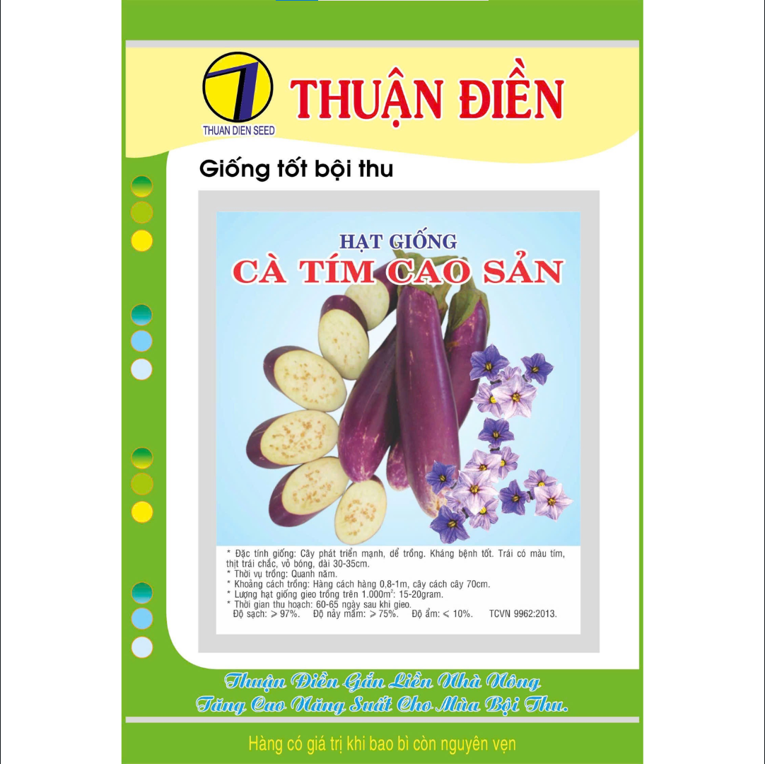Hạt Giống Cà Tím Cao Sản Thuận Điền