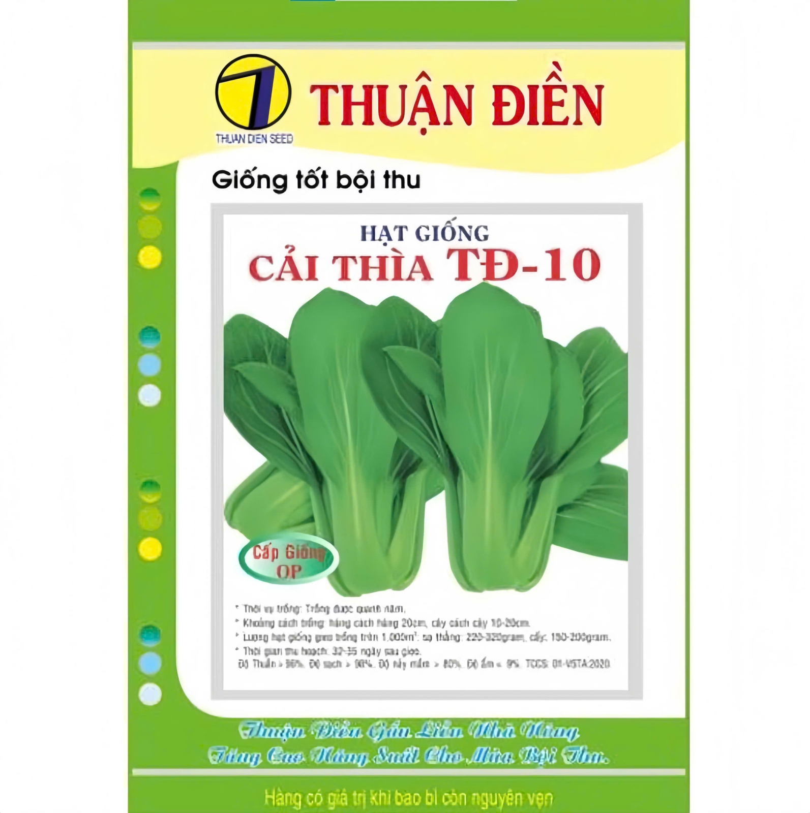 Hạt Giống Cải Thìa OP Thuận Điền