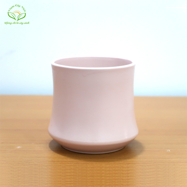 Chậu sứ trụ cong- CM007
