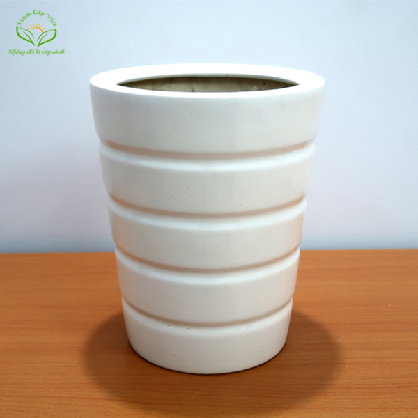 Chậu sứ trụ tròn vát – CM002