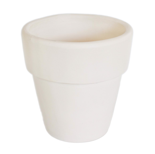 Chậu đất nung trắng 5×5