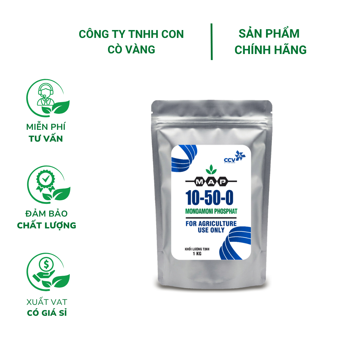 Phân bón MAP 10-50 - Túi 1kg