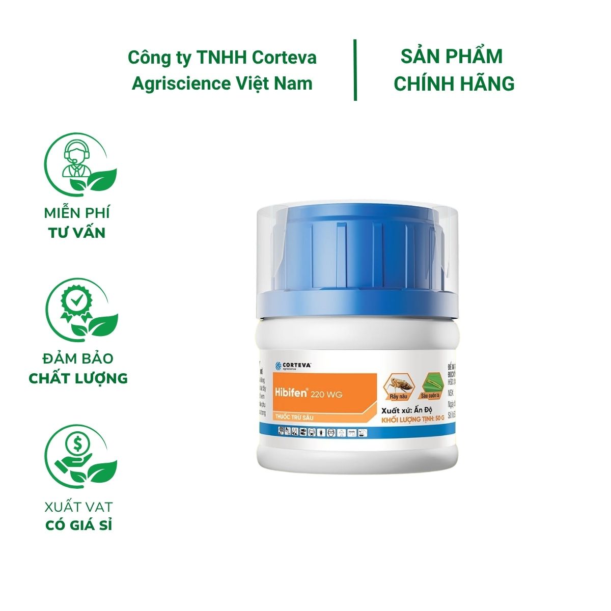 Thuốc trừ sâu rầy Hibifen 220WG - 20gr