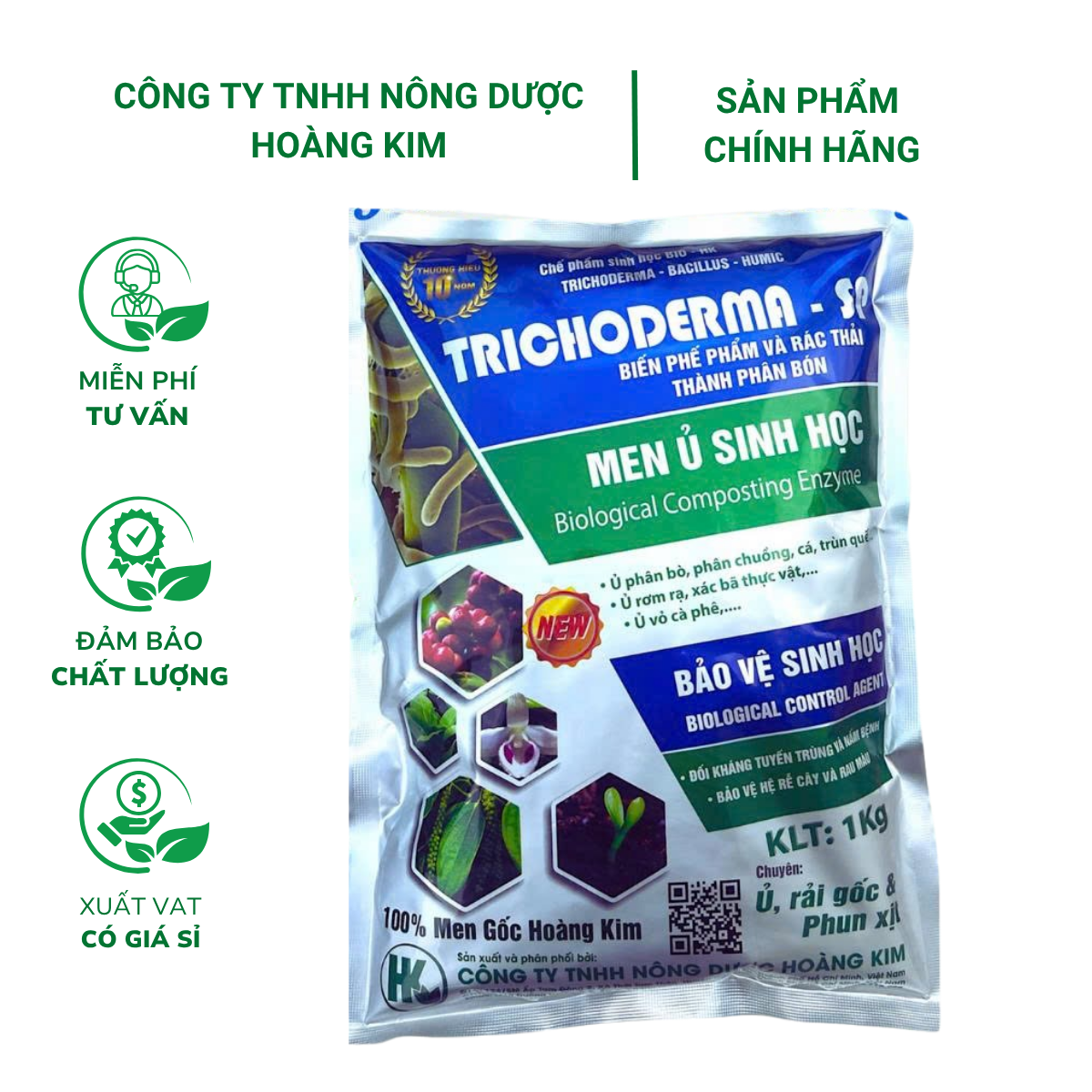 Men Ủ Phân Sinh Học Trichoderma - Gói 1Kg