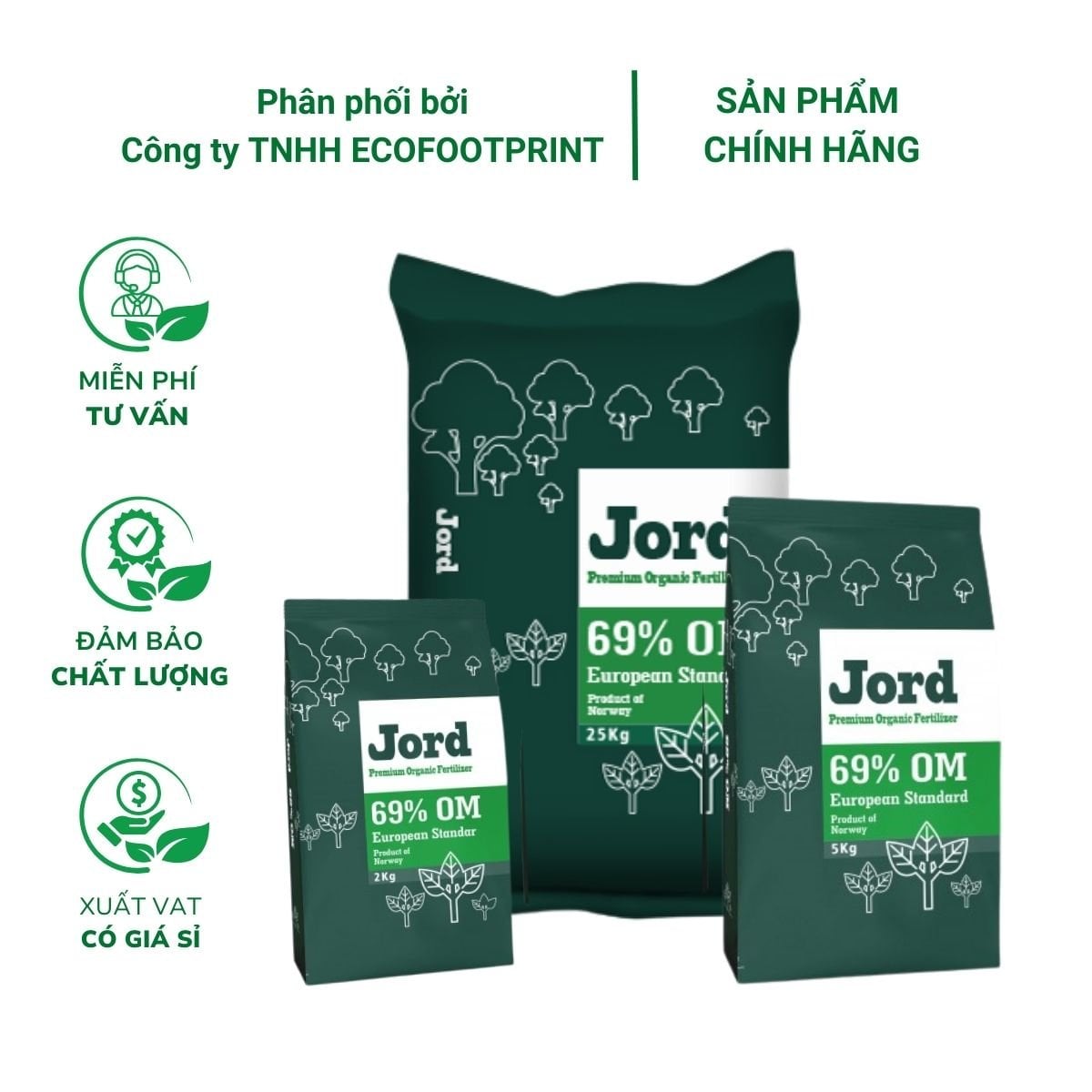 Phân hữu cơ Jord Nauy – Cải tạo đất, phát triển rễ cho rau củ quả