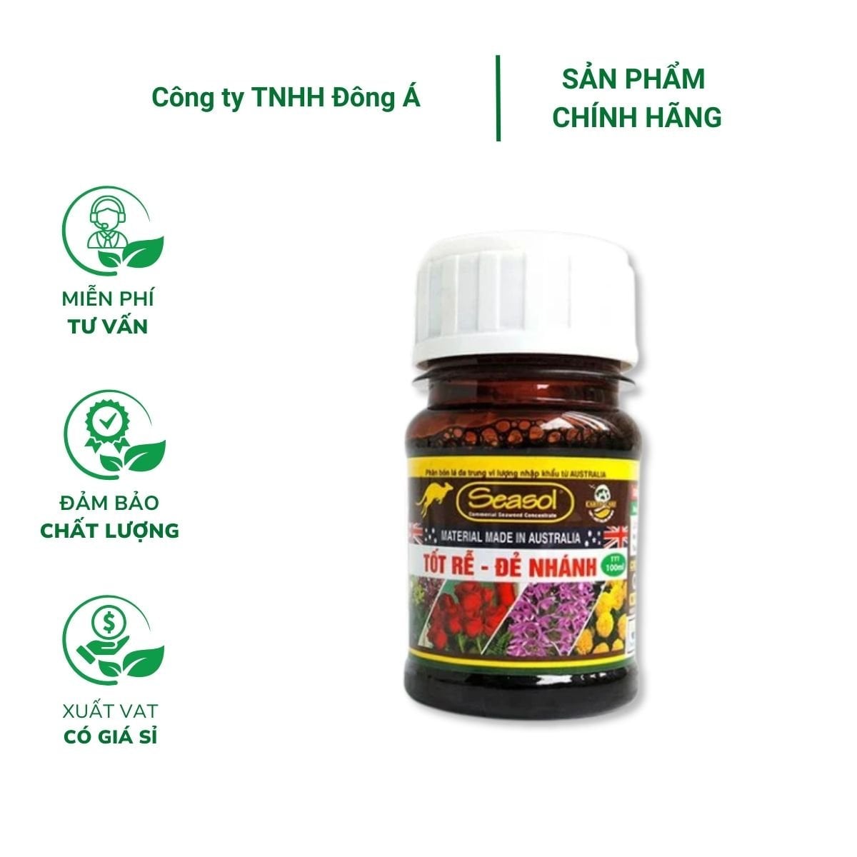 Chế phẩm kích rễ và phục hồi rễ Seasol nhập khẩu Úc - Chai 100ml