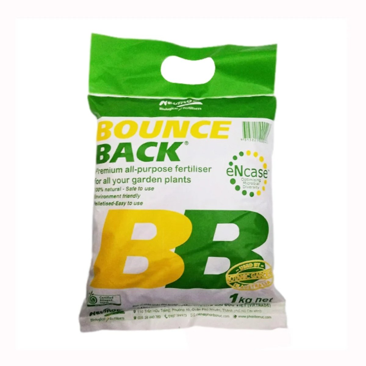 Phân hữu cơ Úc BOUNCE BACK - Phân hữu cơ đậm đặc dạng viên, đầy đủ dưỡng chất, dễ sử dụng