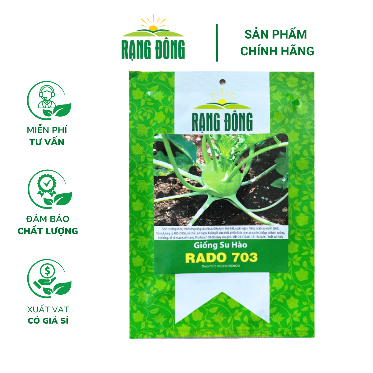 Hạt giống Su hào RADO 703 - Gói 5 gram 2
