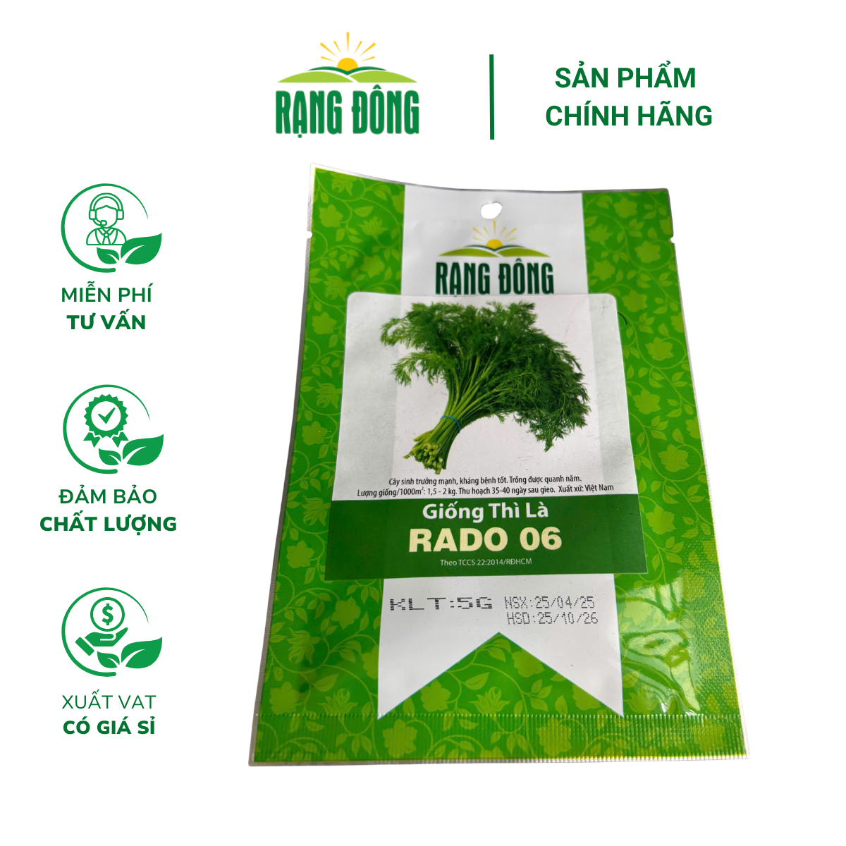 Hạt giống Thì là RADO 06 - Gói 5 gram