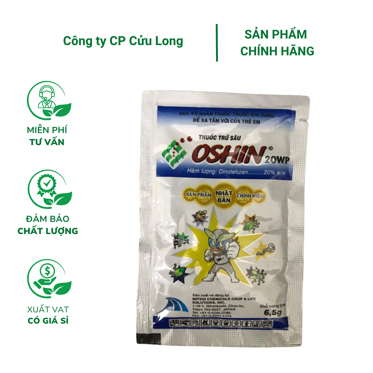 Thuốc trừ sâu Oshin 20WP - Gói 6.5 gram