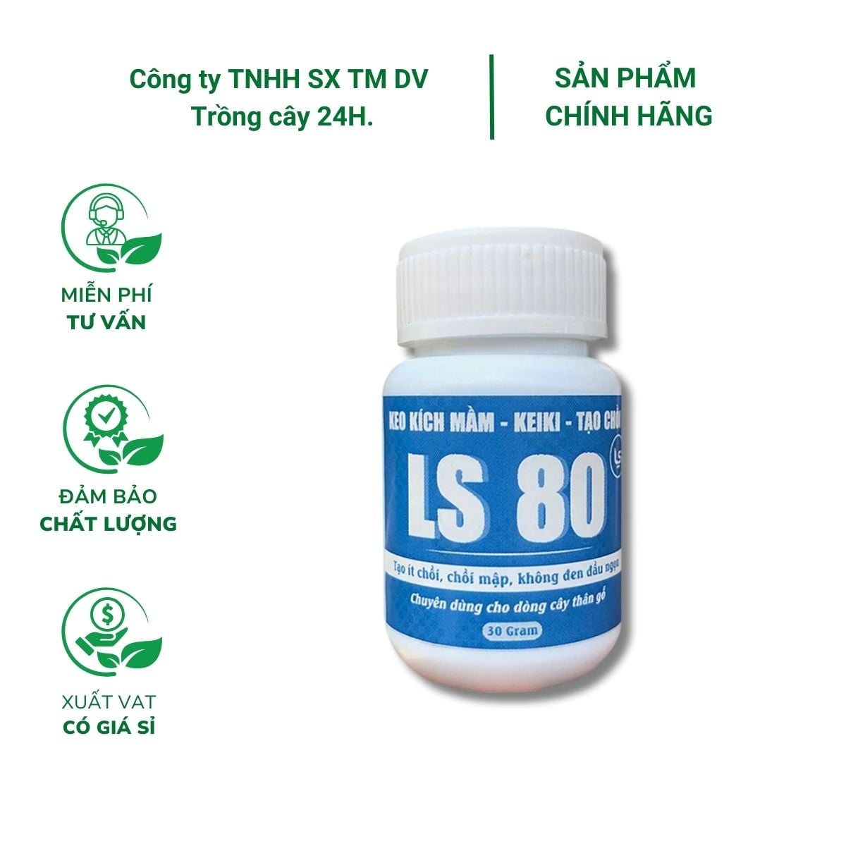 Keo tạo chồi kích mầm LS80 – Kích mầm, kích chồi cây một lá mầm, cây thân gỗ