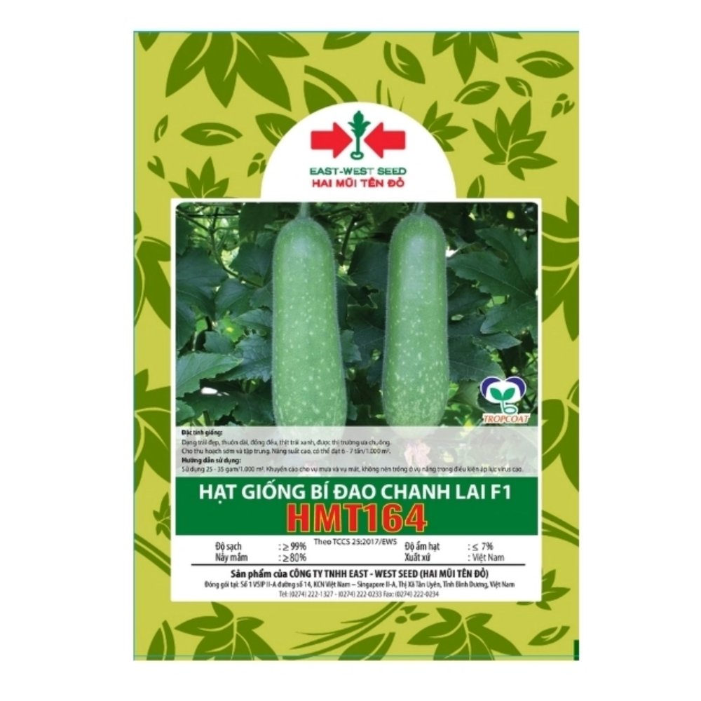 Hạt giống Bí đao chanh lai F1 HMT164 East-West Seed (Hai Mũi Tên Đỏ) - Gói 22 hạt