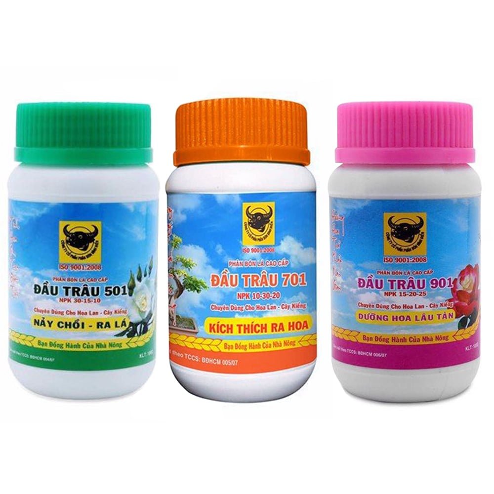Combo Đầu Trâu MK 501-701-901 – Kích chồi, ra hoa, dưỡng hoa phong lan