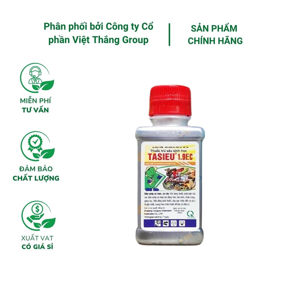 Thuốc trừ sâu Tasieu 1.9EC (100ml) - Phòng ngừa các loại sâu bọ hại cây trồng