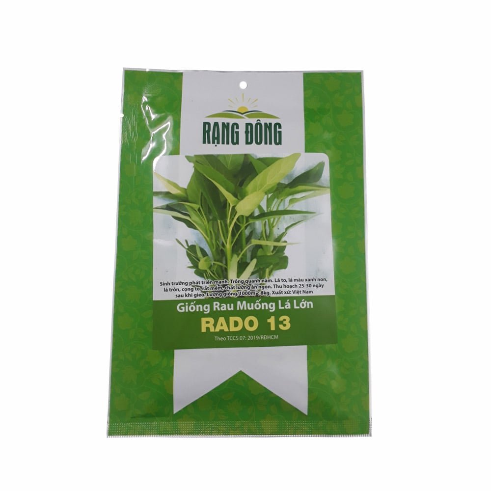 Hạt giống rau muống lá lớn Rạng Đông RADO 13