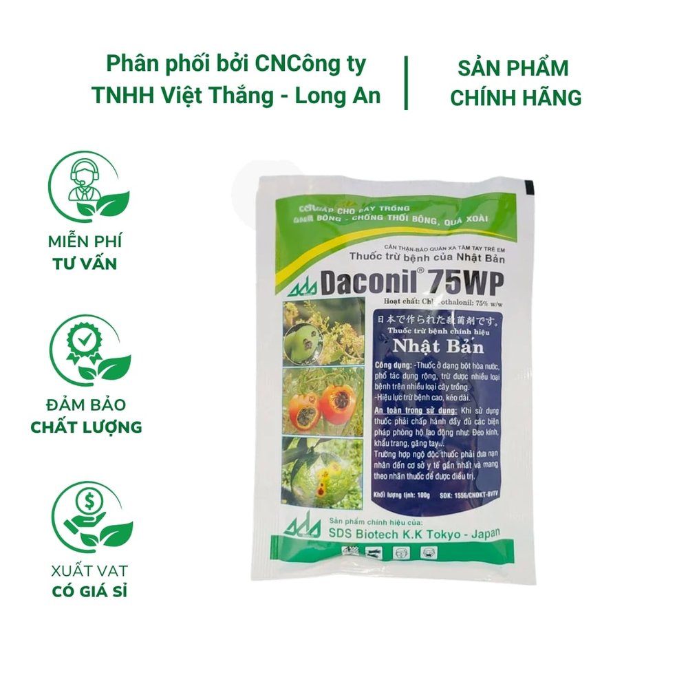 Đặc trị bệnh Daconil 75WP - Gói 15 gram
