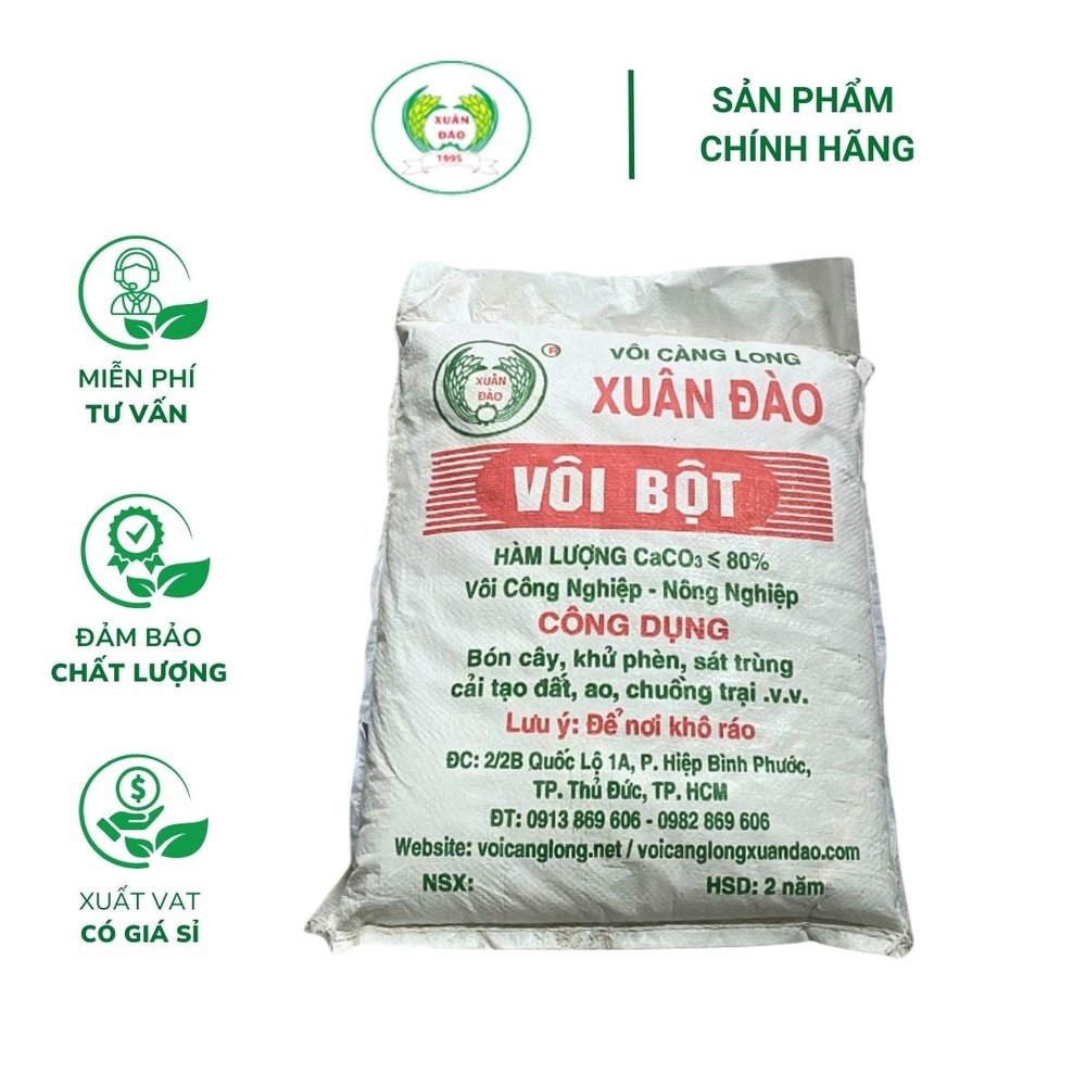 Vôi bột sát khuẩn Xuân Đào - Bao 10kg
