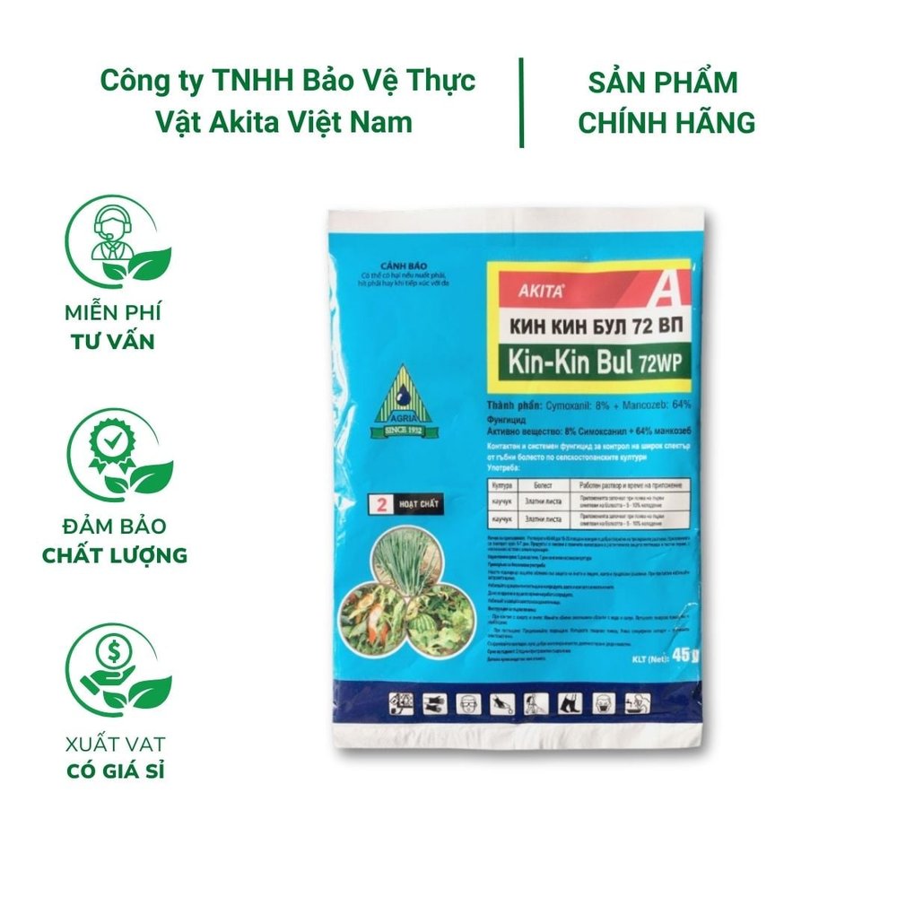 Chế phẩm trừ bệnh cây trồng, cho lan Kin Kin Bul 72WP