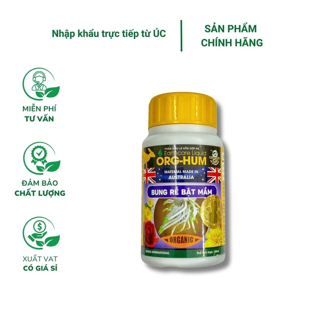 Chế phẩm kích mầm - bật mầm ORG HUM nhập khẩu từ Úc - Chai 100ml
