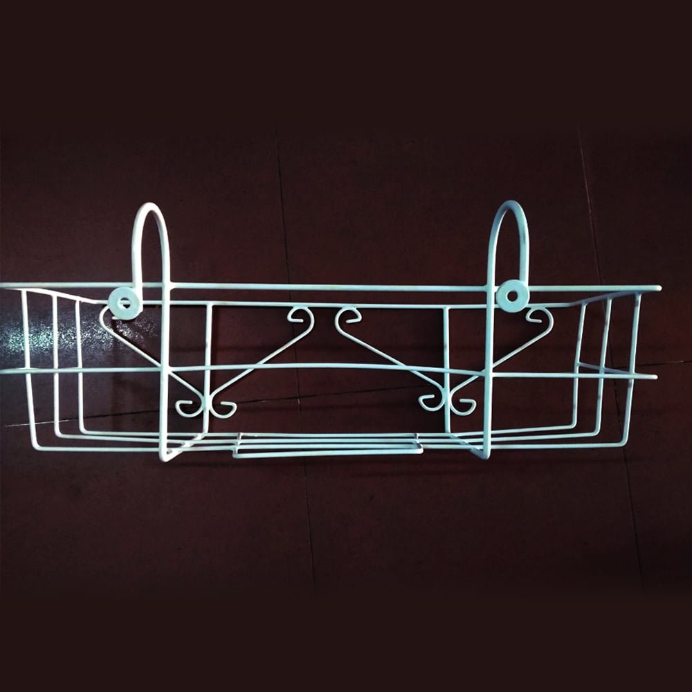 Khung sắt treo hoa chữ nhật trồng lan can 60x20x16cm (HCM)