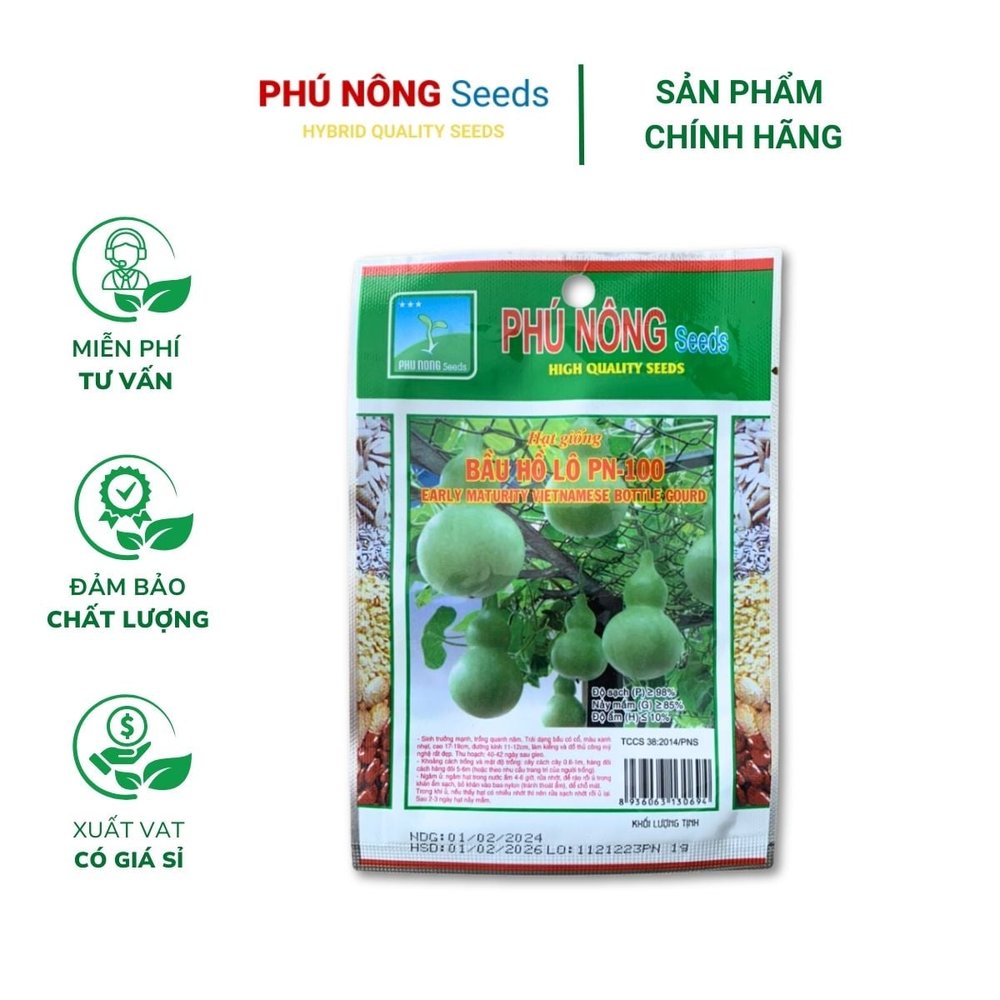 Hạt giống Bầu Hồ Lô PN - Gói 1 gram