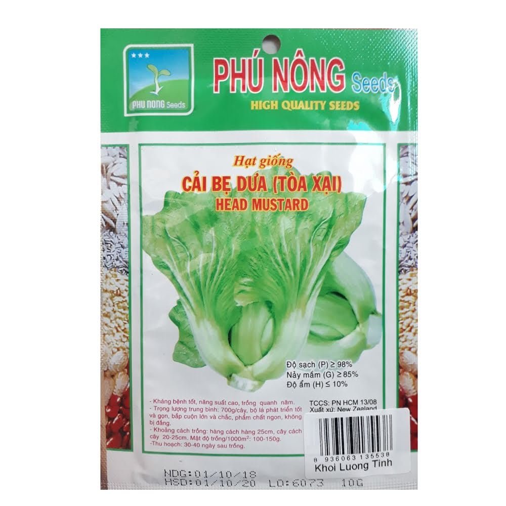 Hạt giống Cải bẹ dưa (Tòa Xại) PN