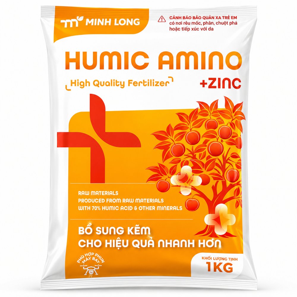 Humic Amino + ZINC – Phân Bón Cao Cấp Bổ Sung Kẽm Cho Cây Trồng